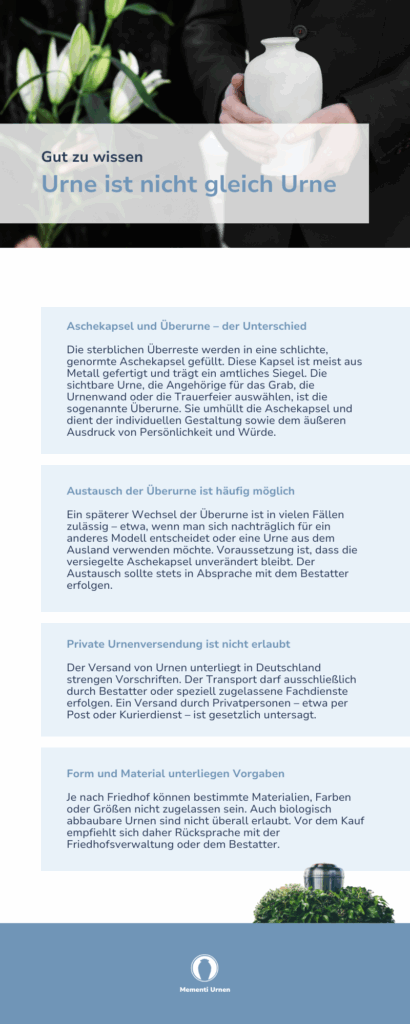 Unterschied bei Urnen