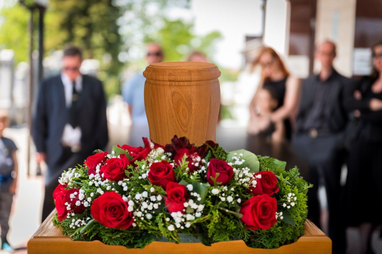 Urne Blumen Beerdigung