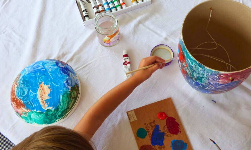 Urnen Malset mit Urne und bunten Farben